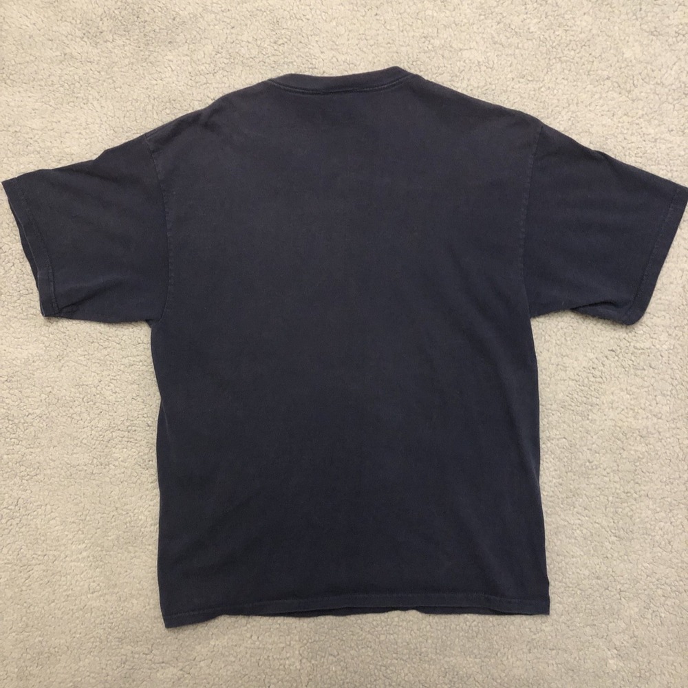 Vintage Y2K Nike Shirt Blue Size M Embroidered Swoosh Made In USA Clean - Picture 2 of 6